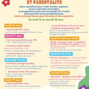 Quinzaine Petite enfance et parentalité