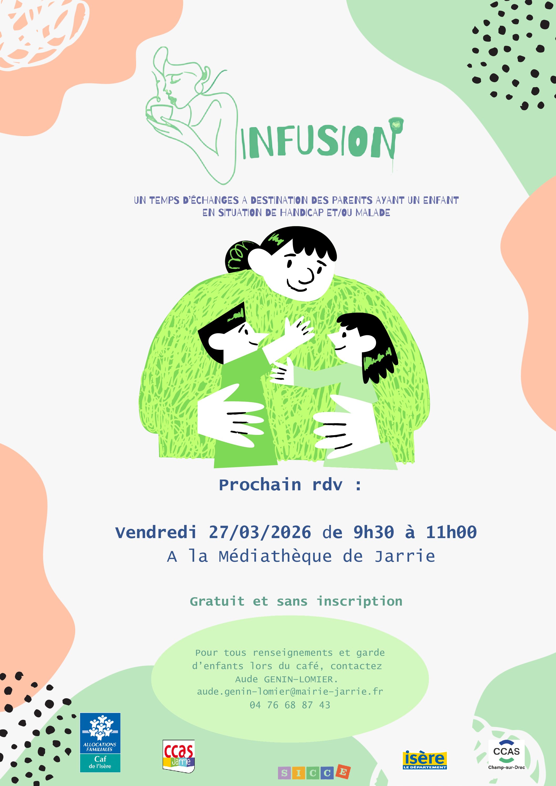 Temps Infusion à destination des parents ayant un enfant en situation de handicap